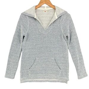 Faherty Whitewater Hoodie – Women’s Small, Herringbone Knit, French Terry